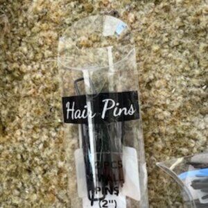 12 piece - 2" Hair Pins - Black